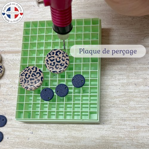 Plaque de perçage pour pâte polymère, plaque pour percer vos bijoux en polymère