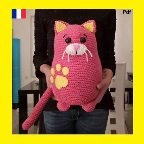 Tutoriel Gros Chat Roro Crochet Pdf Un Grand Marche