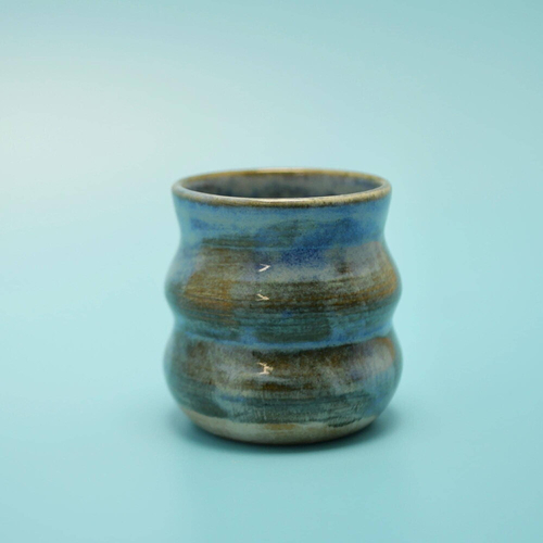 Tasse à café en céramique "oxygene" - poterie artisanal fait-main - inspiration nature - petite tasse expresso minimaliste émaillée