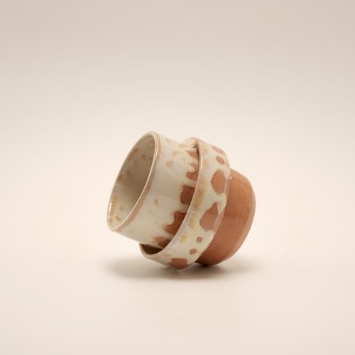Tasse en céramique "halo" - édition 750 - poterie artisanale fait-main - mug pour café ou thé en céramique émaillé