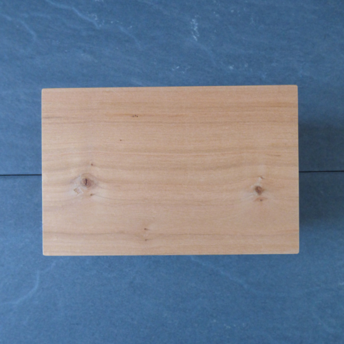 Boîte artisanale en bois de merisier – modèle jumbo classique – fait main