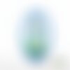 Appliqués thermocollants petite fille gorjuss ourson cadre tissu santoro flex pailleté turquoise patch à repasser fillette motif écusson