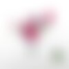 Appliqués thermocollants oiseau en liberty japonais lecien fuchsia et violet &amp; flex pailleté patch à repasser appliques liberty motif oiseau