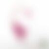 Appliqués thermocollants ours lune étoiles tissu liberty eloïse rose flex pailleté fuchsia patch à repasser motif ourson décoration enfants