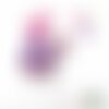 Appliqués thermocollants liberty tortue bébé tissu lecien rose violet flex pailleté patch à repasser écusson sans couture appliques liberty