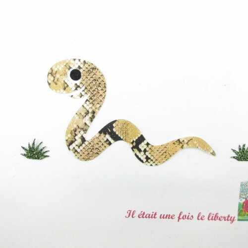 Appliqué thermocollant serpent en flex imprimé serpent patch à repasser motif écusson sans couture applique