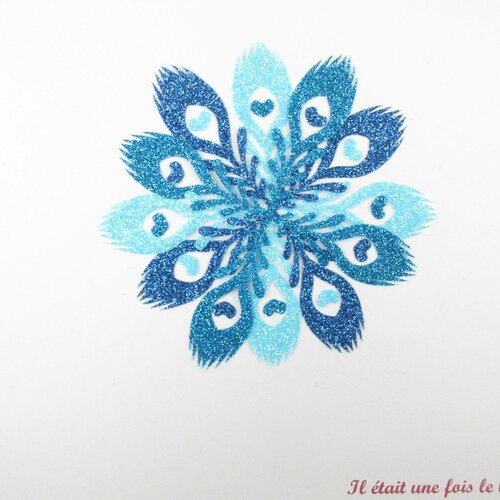 Appliqués thermocollants couronne de plumes de paon tissus pailletés bleu bleu ciel turquoise patch à repasser motif thermocollant pailleté