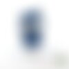 Appliqués thermocollants hibou à lunettes en tissu bleu marine étoilé flex pailleté motif thermocollant patch à repasser applique chouette