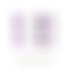 Appliqués thermocollants 16 fleurs en tissu pailleté argent mauve prune violet patch à repasser sans couture