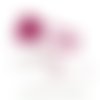 Appliqués thermocollants bébé épingle à nourrice lapin tissu liberty eloïse rose flex pailleté fuchsia cadeau de naissance