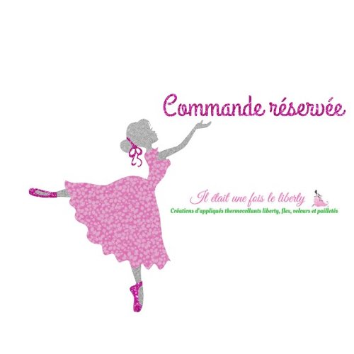 Commande réservée de 2 prénoms et 2 paires de chaussons de danse