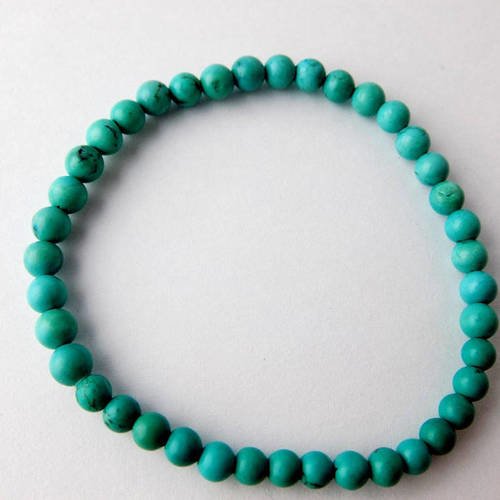 Bracelet perles vert turquoise