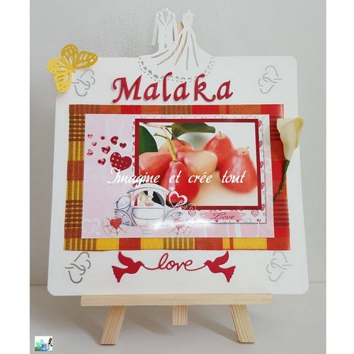 Kit marque table fruit exotique, "malaka" en créole