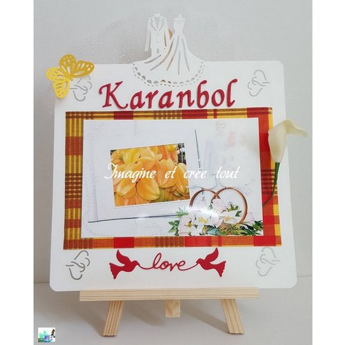 Kit marque table fruit exotique "karanbol" en créole