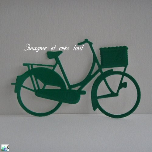 Découpe vélo, ballade, embellissement, scrapbooking, déco, découpe en papier vinyle brillant