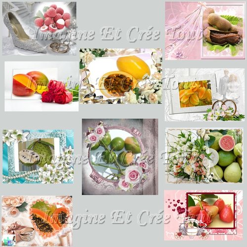 10 photos pour plan de table, indiquer à vos invités où se placer à leur table, fruits exotiques en créole