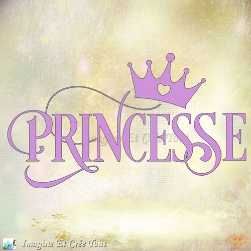 Sticker, princesse, porte, fille, vinyle brillant