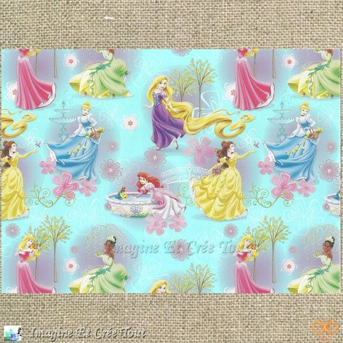 Papier personnalisé fait maison, princesses