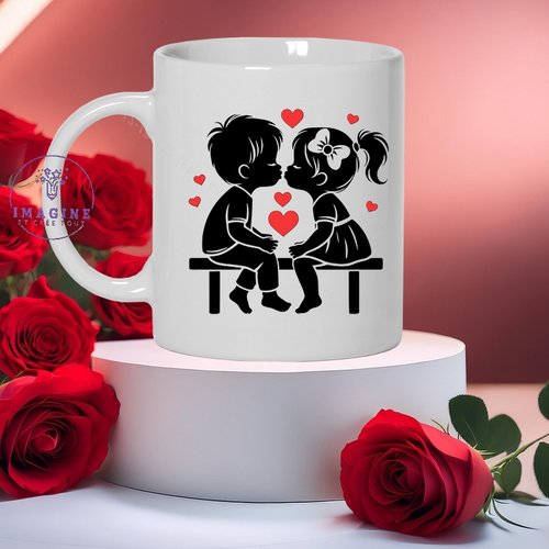 Mug, tasse, personnalisation, mot, sublimation, love, saint valentin, février, cœurs, kids