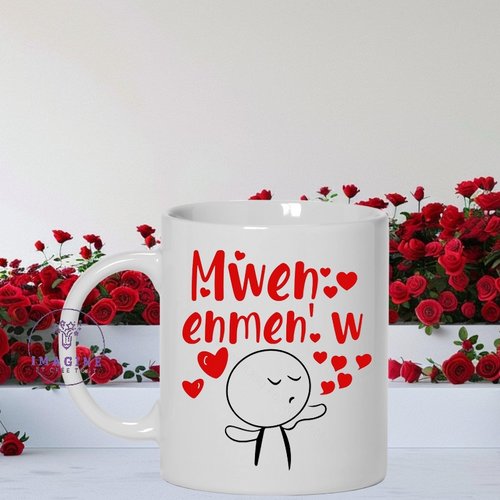 Mug, tasse, personnalisation, mot, sublimation, love, créole, saint valentin, février, 971, 972