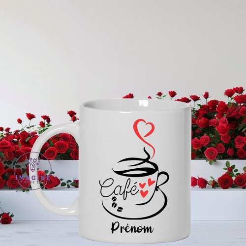 Mug saint valentin - café - amour - love - tasse mot - personnalisation - cadeau à offrir