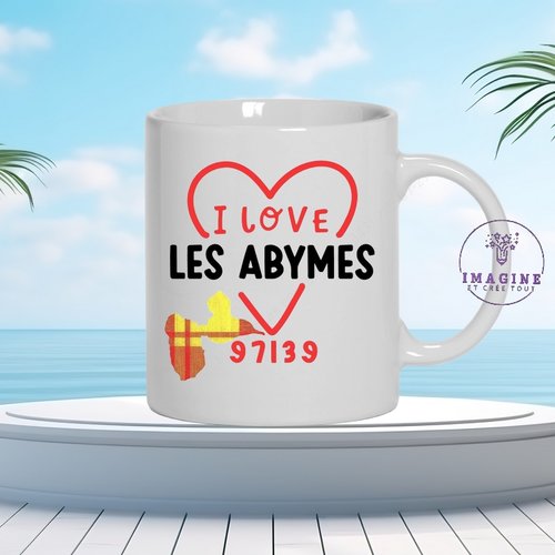 Mug les abymes - commune de la guadeloupe - 97139 - abymiens - abymiennes -  cadeau à offrir