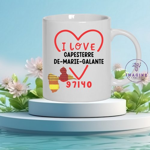 Mug capesterre-de-marie-galante - commune de la guadeloupe - 97140 - les marie-galantais - cadeau à offrir