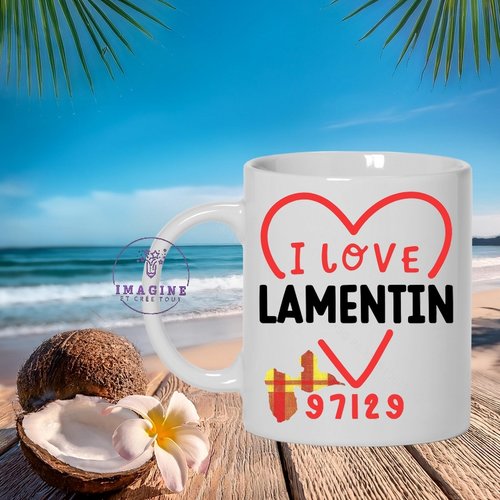 Mug lamentin - commune de la guadeloupe - 97129 - les lamentinois - cadeau à offrir