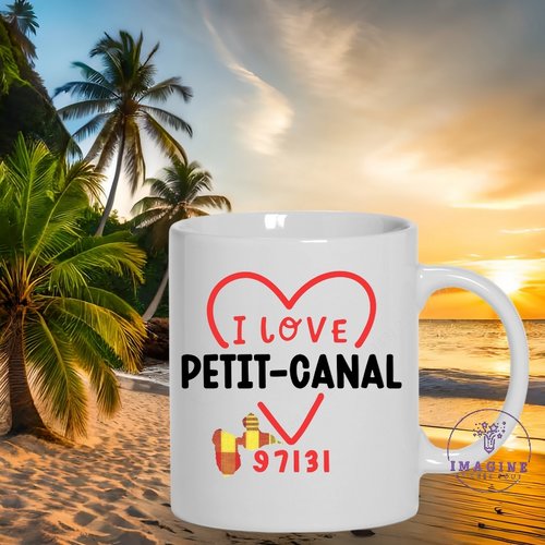 Mug petit-canal - commune de la guadeloupe - 97131 - les canaliens - cadeau à offrir