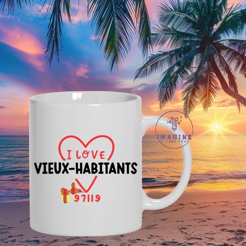 Mug vieux-habitants - commune de la guadeloupe - 97119 - les habissois - le domaine de vanibel - cadeau à offrir