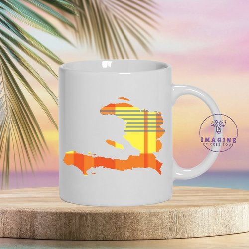 Mug haïti - port-au-prince - haïtiens - le bassin bleu - la cascade saut-mathurine - la grotte marie-jeanne - cadeau à offrir