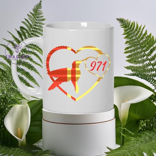 Mug colibri 971 - gwada - karukera - île aux belles eaux - love - hibiscus - guadeloupe - cadeau à offrir