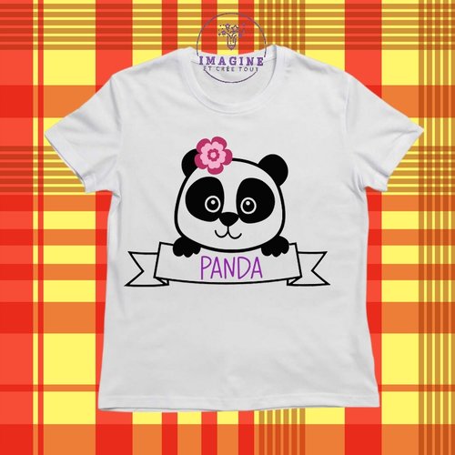 T-shirt personnalisé pour jeunes - col rond - chine - vietnam - bambous - noir & blanc