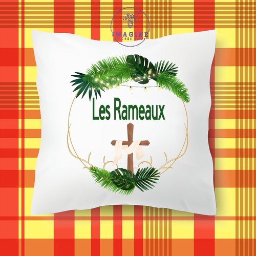 Taie personnalisé - lit - sommeil - les rameaux - religion - bénédictions - eau bénite - célébration - dimanche -  jardin des oliviers