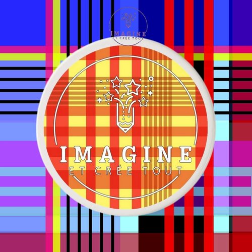 Sous verre en céramique - logo - boutique - iect - imagine - et - crée - tout - personnalisation - scrapbooking - fait main - madras