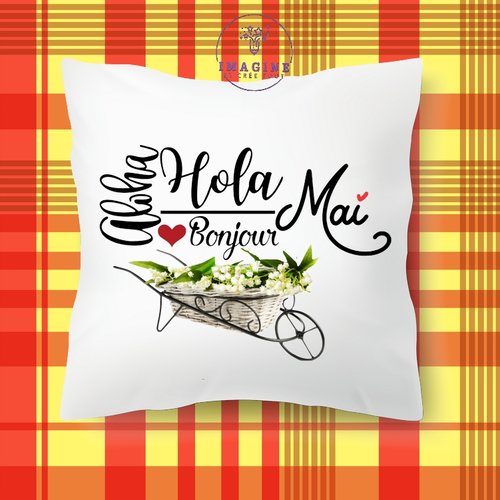 Taie personnalisé - lit - sommeil - 1er mai - fête du travail - férié - muguet - porte bonheur - brins - bonjour - hola