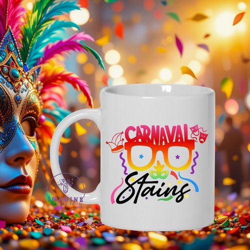 Mug carnaval stains - groupes carnavalesques - masques - marcel pointet - stade delaune - confettis - défilé - fête - couleurs