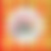 Sous verre en céramique - hello - juin - soleil - glaces - sandales - 6 éme mois