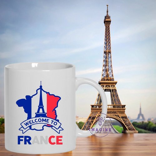Mug - tasse - france - paris - tour eiffel - bleu blanc rouge - fête nationale - 14 juillet