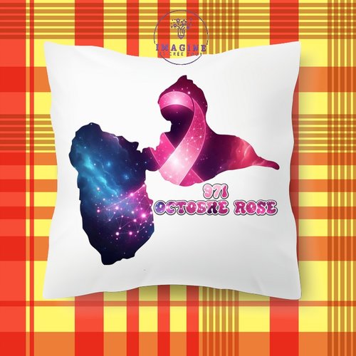 Taie personnalisé - lit - sommeil - sublimation - octobre rose - espoir - hope - gwada - guadeloupe - 971 - karukera