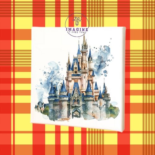 Tableau mural - sublimation -  impression infusible ink - toile - canvas - prince - castle - château - chambre garçon