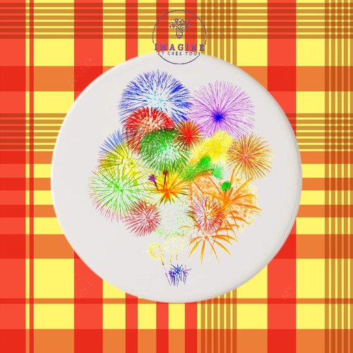 Sous verre en céramique - sublimation - impression infusible ink - fireworks - feux artifices - bouquet final - photographie