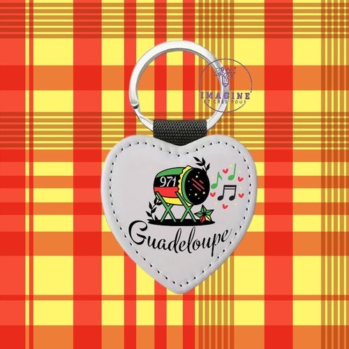 Porte clé - sublimation - impression infusible ink - guadeloupe - 971 -  tambour - gros ka - zook - musique - ambiance
