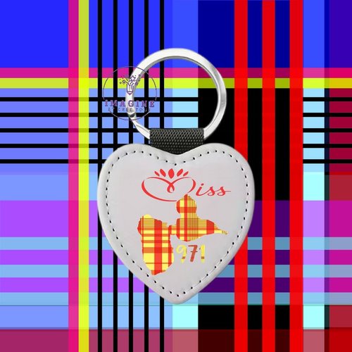 Porte clé - sublimation - impression infusible ink - guadeloupe - 971 - miss - concours - beauté - élection - écharpe