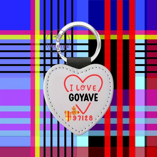 Porte clé - sublimation - impression infusible ink - guadeloupe - 971 - love - commune - goyave - 97128 - gwada