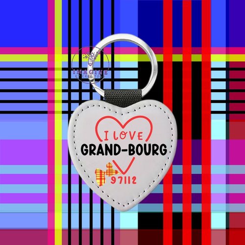 Porte clé - sublimation - impression infusible ink - guadeloupe - 971 - love - commune - grand bourg - 97112 - gwada
