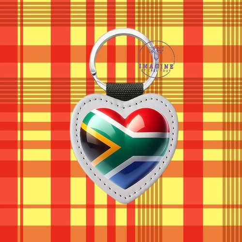 Porte clé - sublimation - impression infusible ink - afrique du sud - continent - ethnique - savanes - springboks - impala