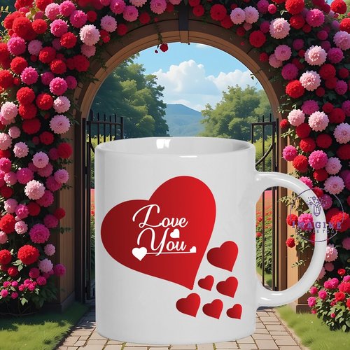 Mug - tasse - sublimation - impression infusible ink - st valentin - love - amour - happy valentine day - février - romance