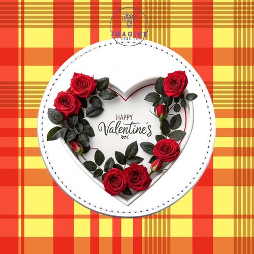 Sous verre en cuir - sublimation - impression infusible ink - st valentin - love - amour - happy valentine day - février