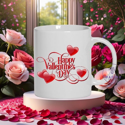 Mug - tasse - sublimation - impression infusible ink - st valentin - love - amour - happy valentine day - février - cœur